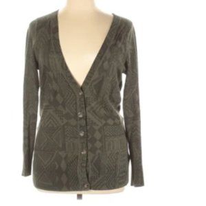 Mossimo dark green tribal cardigan